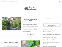 Tablet Screenshot of bitesizegardening.com